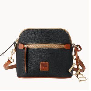 Dooney And Bourke Pepple Grain Domed Crossbody Black